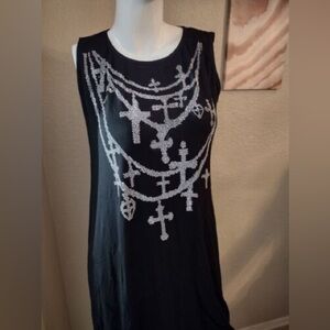 Shiny bling cascadingg necklace dress-NWT